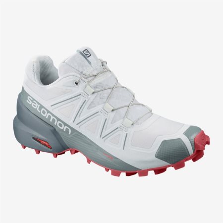 Salomon SPEEDCROSS 5 W Hvite Terrengløpesko Dame [NO 5-KQG]